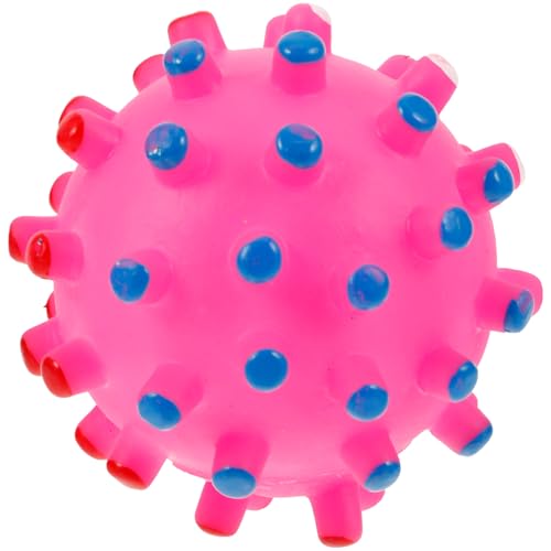 POPETPOP Bunter Kauball für Katzen knete cat katzenspielzeuge tschukball Dog Toy schmeiß es Eier Bälle für Hunde Kauball-Quietscher. schönes Katzenspielzeug von POPETPOP