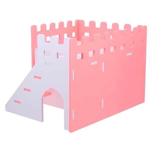 POPETPOP Burgversteck Für Meerschweinchen Hamsterversteck Mit Leiter Burg Für Kleintiere Aus PVC Käfig Mit Rampe Labyrinthhaus Für Kleintiere Hütte Für Heimtierbedarf von POPETPOP