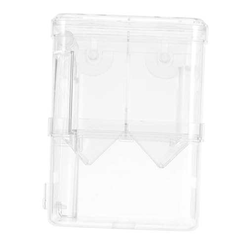 POPETPOP Doppelschichtige Fischzuchtbox, Aquarium-zuchtbox, Aquarium-trennwand, Transparente Fisch-isolationsbox Mit Saugnapf, Brüterei-inkubator Für Garnelen-Betta von POPETPOP