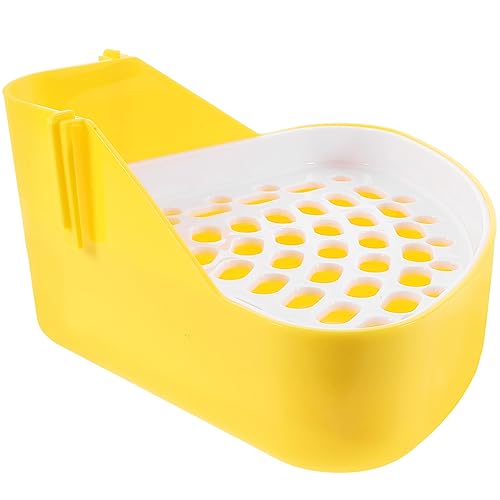 POPETPOP Streueinstreu Für Meerschweinchen Trainingstoilette Für Kaninchen Katzentoilette Für Meerschweinchen Hasen-töpfchen Kaninchen-heu-Box Streubettkasten Plastik Klein Toilettenbox von POPETPOP