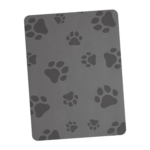 POPETPOP Futtermatte Für Haustiere Welpen Pads Haustierfuttermatte Für Haustiere Leckerli- Für Welpen Katzenfutter Heizmatte Für Haustiere Hundematte Grey Gummi von POPETPOP