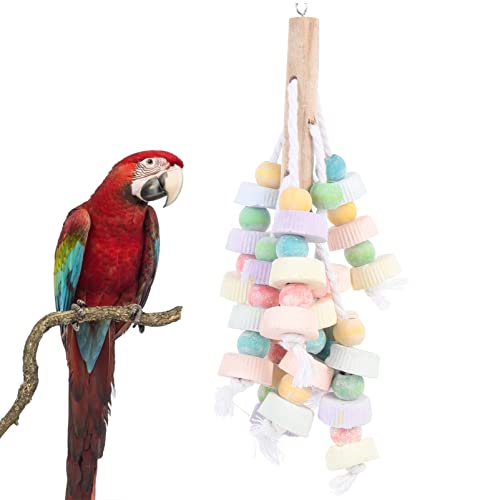 POPETPOP Papagei Spielzeug Shred-hängematten-Spielzeug Käfigkauspielzeug Papagei Zerreißt Spielzeug Vogel-luffa-Spielzeug Sittich Vogel Spielzeug Der Vogel Hölzern Haustier Vogel von POPETPOP