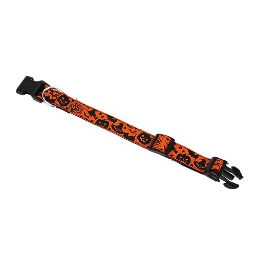 POPETPOP Halloween-Halsband Für Hunde Individuelles Hundehalsband Halloween-Haustiere Haustierbekleidung Hunde-Cosplay Hund Halloween Personalisierte Hundehalsbänder Kragen Hundekleidung von POPETPOP