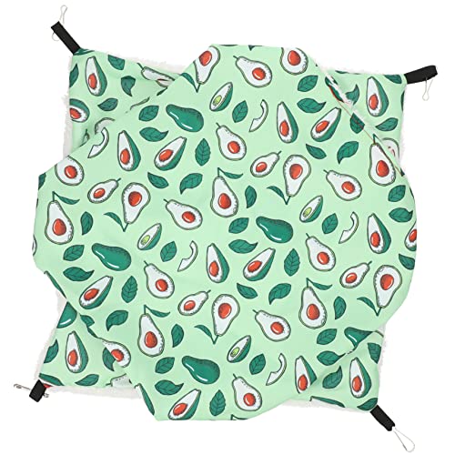 POPETPOP Hamster Etagenhängematte Welpenbetten Für Kleine Hunde Waschbar Guinea Warmes Bett Hamster Hängebett Hängematten Für Frettchen Kleintierversteck Hasenbett Polarfleece Light Green von POPETPOP