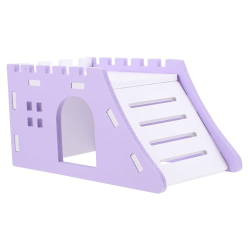 POPETPOP Hamster- Hamster hamsterspielzeug hamsterkäfige Hamster Schlafhaus im Freien Schildkrötenhaus Hamsterzubehör für Käfige Haustiere trainieren PVC Violet von POPETPOP