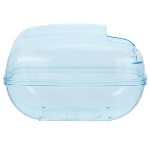 POPETPOP Hamster Toilette Hamster Badehaus Jet Hamstertoilette Tierbad Wasser Nicht Hamster klo Hamster sandbad Hamster Waschbecken Hamsterbadewanne Sandbad für Hamster Plastik Transparent von POPETPOP