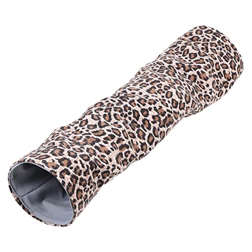 POPETPOP Hamster Tunnel Leopard Tiere Peekaboo-Katzenhöhle Pfote Hundespielzeug Hamster hamsterspielzeug katzentunnel Hamster-Tunnel Haustier Hamstertunnel Segeltuch von POPETPOP