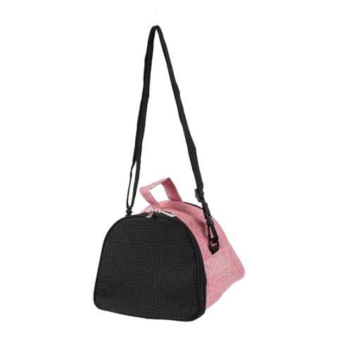 POPETPOP Hamster aus Tasche Verstellbarer Schultergurt Verstellbare Schultergurte Kleintierreisetasche Sporttasche Flugzeug Hamster-Outdoor-Träger Outdoor-Hamstertasche Oxford-Stoff Rosa von POPETPOP