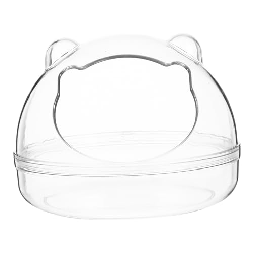 POPETPOP Hamsterbad Hamster klo Hamster sandbad Hamster Waschbecken Hamster Badewannenpumpe Tank Container Staub Badewanne für Hamster transparentes Badebecken für kleine Haustiere Plastik von POPETPOP