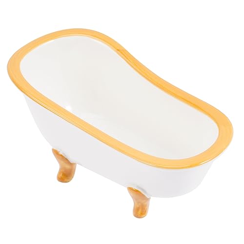 POPETPOP Betthamster Hamster Toilette Mini- Hamstertoilette Chinchilla-Bett Hamsterbad Kleintierschwimmbad Hamster-badewanne Mini-Pool Hamsterhütten Hamger Keramik EIS Bettauskleidungen von POPETPOP