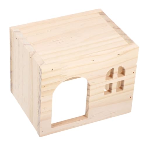 POPETPOP Freigehege Kleintiere Haustiere Hamsterhaus Aus Holz Versteck Für Kleintiere Hamsterhaus Hamsterhaus Aus Holz Hamsterversteck Rattenhaus Hamsterhaus Für Den Haushalt von POPETPOP