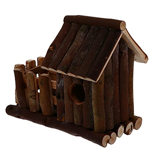 POPETPOP Hamsterhaus Hamsterregal Hunde Hamsterkäfige Haustier Laufstall Welpe Hamster käfig Hamster cage Kleintierkäfig Nagetierhaus Rennmaus Hütte Nesthütte für Haustiere Holz von POPETPOP