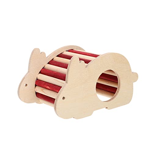 POPETPOP Hamsternest Hamster hamsterspielzeug Hamster Klettergerüst Hamster Trinkstation Hamstertraining Kletterspielzeug Einstreu für Hamster Hamsterhaus Hamster Holzhaus hölzern von POPETPOP