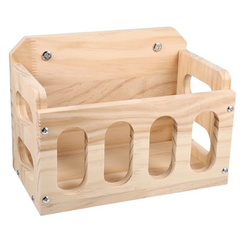 POPETPOP Heu Feeder Bunny Heu Dispenser Holz Feeder Rack Hohl Feeder Stand Fütterung Werkzeug Lagerung Rack von POPETPOP