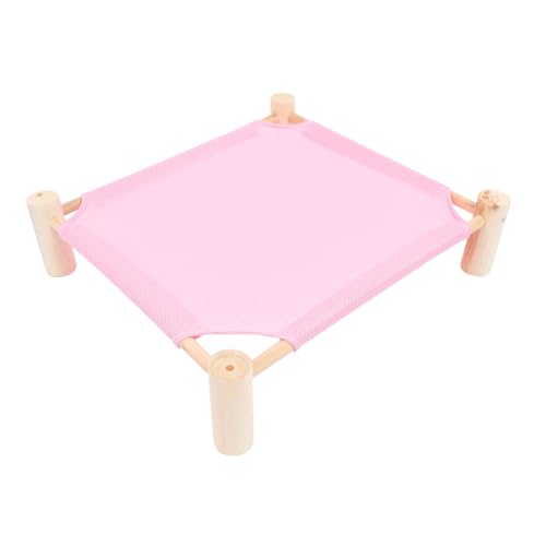 POPETPOP Haustier Feldbett Hängematte Beige erzogen Hamsterbettwäsche Zwinger faltbar hundebetten Haustiernest Haustierbett Schlafbett für Hamster Haustier Hamster Schlafbett Textil- Rosa von POPETPOP