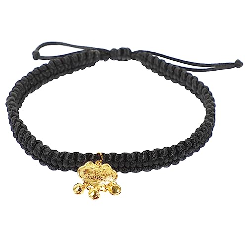 POPETPOP Dekoratives Hundehalsband Mit Goldenem Schloss Und Glöckchen Haustierhalsband Halskette Für Kätzchen Und Welpen POPETPOP Dekoratives Hundehalsband Mit Goldenem Schloss Und Glöckchen Haustierhalsband Halskette Für Kätzchen Und Welpen von POPETPOP