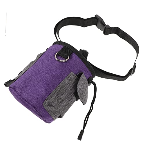 POPETPOP Snackpaket Für Haustiere Leckerli-snackbeutel Für Hunde Gürteltasche Für Hundetraining Gürteltasche Für Das Hundetraining Snack-gürteltasche Ohne Violett Oxford-Stoff Snackregal von POPETPOP