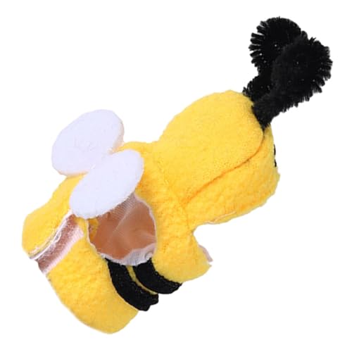 POPETPOP Haustier-Vogel-Kleidung Vogel-Hoodie Vogelleine Papageienspielzeug Vogelflugkleidung Vogel Voliere Biene Kostümzubehör Haustierkleidung -plüsch Vogelzubehör Tuch Yellow von POPETPOP