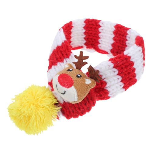 POPETPOP Und Katze Weihnachtsschal Kleidung Gestricktes Haustier Accessoire POPETPOP Und Katze Weihnachtsschal Kleidung Gestricktes Haustier Accessoire von POPETPOP