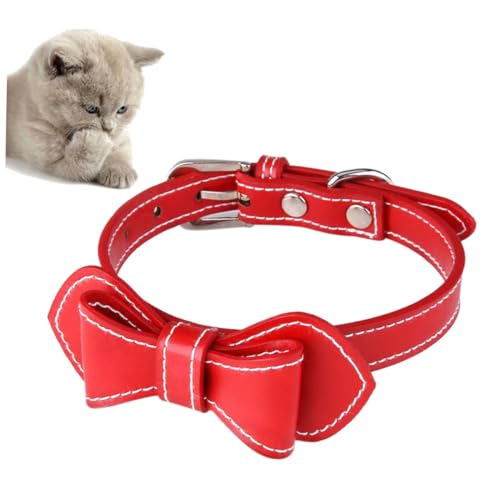 POPETPOP Einzigartiges Bowknot- Haustierhalsband Pu-Material Modisches Accessoire für Hunde und von POPETPOP