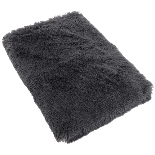 POPETPOP Haustierstreu katzenbett pet Bed Dog Pads Katzen Couch hundepolster waschbares hundebett großes Hundebett Schlafunterlage für Welpen Hundebett für den Haushalt Flanell Dark Grey von POPETPOP