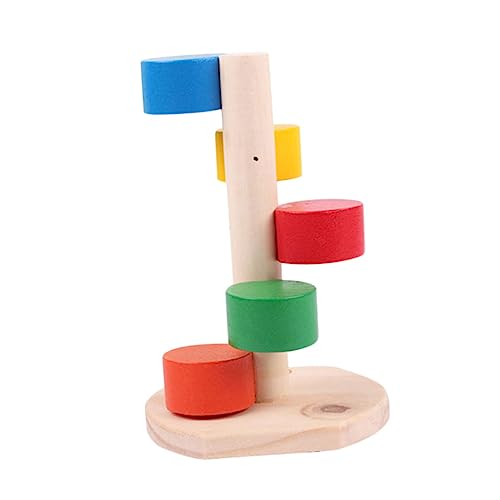 POPETPOP Holzkletterleiter Hamster zubehör Holz nager Holzleiter Hamster Holzspielzeug Hängematte Puzzle Hamsterspielzeug Kletterleiter für Haustiere Bambus von POPETPOP