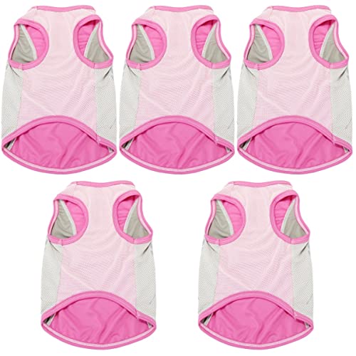 POPETPOP Brustgurt Für Haustiere Hot Cooler Shirt: Freundlich T Weich Verstellbar Atmungsaktiv Outfit Shirt Kleidung Welpen Sommerbekleidung Wandern Wanderhemden Hautfreundliches Top von POPETPOP