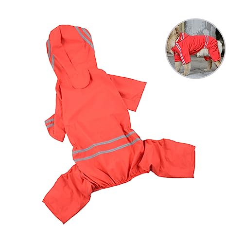 POPETPOP Hund Regenmantel Haustier Regen Slicker Regenmantel Für Haustiere Hunde-Regen-Hoodie Hund Regen Slicker Regenjacke Für Haustiere Heiser Maya von POPETPOP