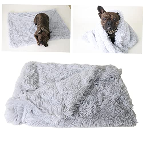 POPETPOP Hunde Plüschmatte Plüschmatte Für Haustiere Hallo Decke Haustier Plüschunterlage Hundekauen Welpenbett Für Hundewindeln Zwinger Fleece Plüschpolster Für Sitzkissen von POPETPOP