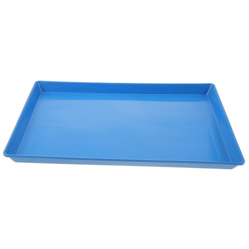 POPETPOP Hundebox-Tablett Hamster Toilettentopf Tablett für Hundelaufstall Schüssel Hundebox Tablett Hundekäfig Tablett Haustiere Spielzeug Papagei Töpfchen Tablett Mülleimer Plastik Blue von POPETPOP