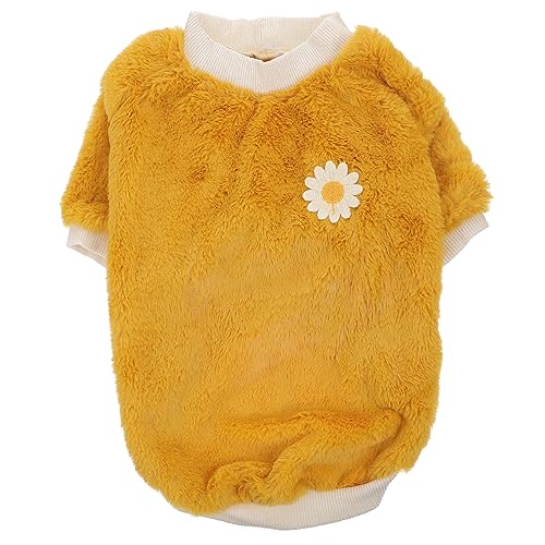 POPETPOP Hundekleidung Haustiere Hundehochzeit rot windhund Kleidung Hundevlies Kostüm hundemantel Dog Raincoat Winterbekleidung für Hunde Hundebekleidung für kleine Katzen Polyester Yellow von POPETPOP