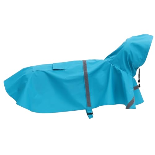 POPETPOP Hunderegenmantel Mit Kapuze Kühlwesten Für Hunde Katzenponcho Zwinger Kühlung Für Hunde Hundeponcho Mit Kapuze Gewichtete Hundeweste Hunderegenmantel Mit Beingurten Joule Sky-Blue von POPETPOP