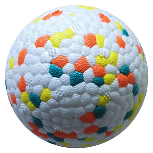 POPETPOP Hundespielzeugball Hund Ball Spielen Hüpfball Für Hunde Schwimmball Für Hunde Gymnastikball Für Hunde Interaktiver Ball Für Welpen Hundekauball Hohe Elastizität E-TPU Fang Den Ball von POPETPOP