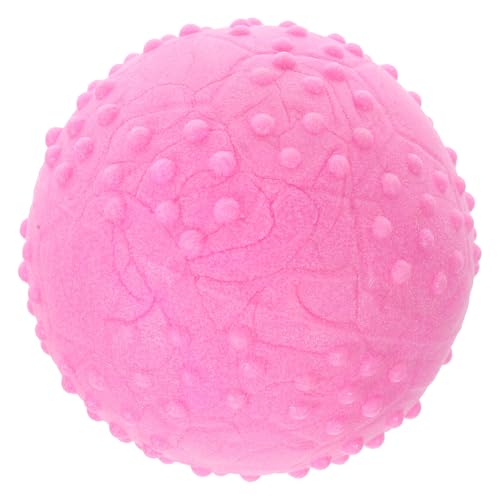 POPETPOP Hundespielzeugball Kleiner Welpenball Kauball Für Hunde Mahlkugel Interaktives Hundespielzeug Ballspielzeug Für Kleine Hunde Spielzeugball Für Haustiere Hundeball Klein Gummi Rosy von POPETPOP