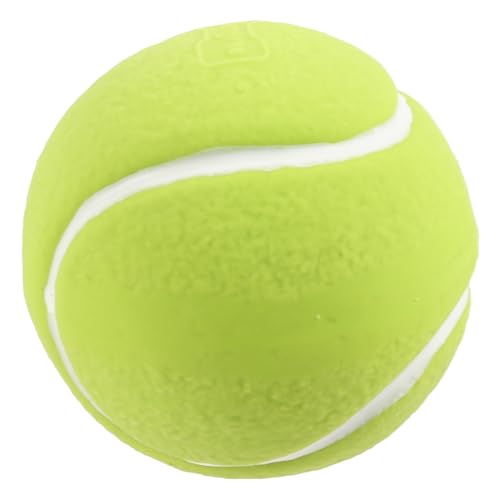 POPETPOP Hundespielzeugball Lustiges Hundespielzeug Tennisball Für Hunde Beißspielzeug Für Hunde Tennisbälle Für Welpen Quietschspielzeug Für Hunde Hundesportball Singen Klangkugel Gummi von POPETPOP