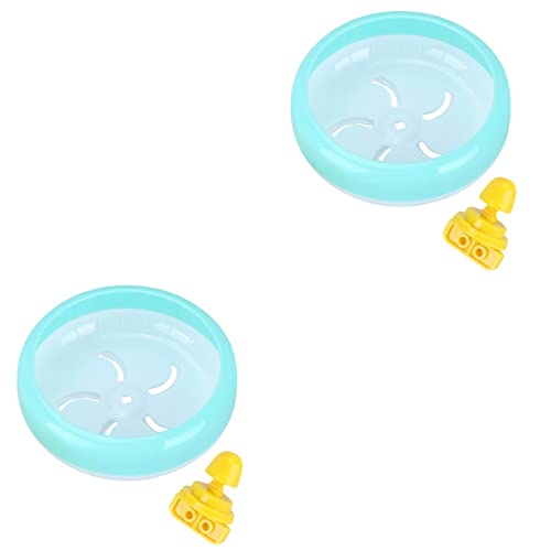 POPETPOP 2st Hamster Silent Roller Hamster Übung Hamster Laufrad Rollatoren Hamsterrad Spielzeug Hamster Auf Einem Laufrad Übungsrad Hamsterlaufrad Igelrad Spielzeuge Laufen Plastik von POPETPOP