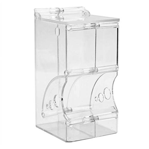 POPETPOP Kaninchen Heu Futterautomat Automatisch Kleintiere Futterspender Hamster Futterspender Futterspender Transparent Automatischer Futterspender Geeignet für Hamster Meerschweinchen Tauben Heu von POPETPOP