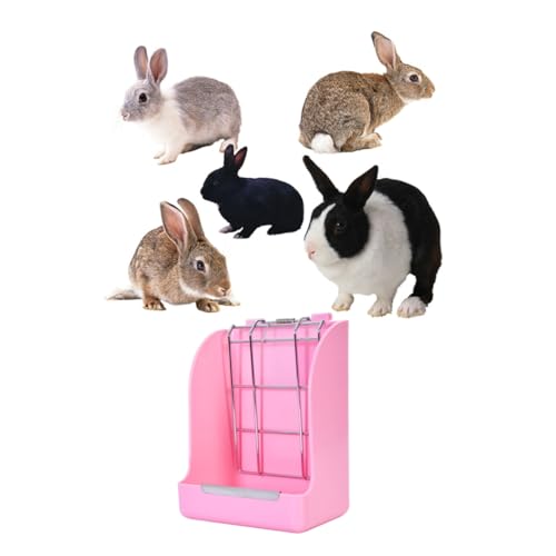 POPETPOP Kaninchen Heu Futterautomat Für Kaninchen Heufutterautomat Für Meerschweinchen Futterstelle Für Kaninchen Grasständer Chinchilla Hase von POPETPOP