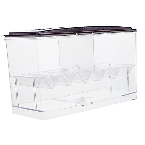 POPETPOP Kasten Betta-Box Isolator Verschachtelung Tank fangen Pumpe schleichtiere Aquarienzuchtkoffer transparenter Zuchtkoffer Zuchtversorgung multifunktionaler Zuchtkoffer Acryl Coffee von POPETPOP