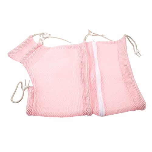 POPETPOP Katze Badetasche Wurf Katzenshampoo Katze Selbst Katzenpflegetasche Katzenstreu Katze Katzenminze-Sticks Für Katzen Fallensteller Kratzer Spa Spülbar Polyester Rosa von POPETPOP