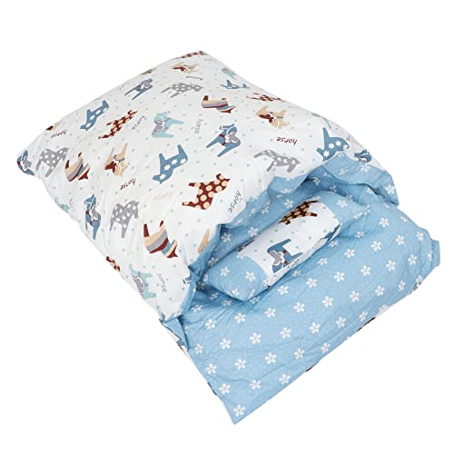 POPETPOP Katze Schlafsack Hundebett Katzenbetten Katzenhängematte Betten für Wohnungskatzen Wurf cat House katzenhaus cat Bed Katzennest Haustier Katzenkissen Außen Baumwolle Blue von POPETPOP