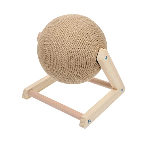 POPETPOP Katze Fangball Krallenkratzer Für Katzen Kratzbaum Spielzeug Pilzkatzenturm Kratzstange Für Katzen Katzenkratzbaum Kätzchenbaumturm Katze Kratzt Hauskatze Klein Sisal von POPETPOP