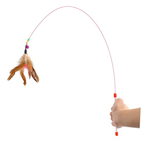 POPETPOP Katzenkätzchenspielzeug Katzentür Katzenspielzeug Zauberstab Katzenspielzeug-Set interaktives katzenspielzeug Interactive cat Toy Haustier Drahtjäger für Haustiere von POPETPOP