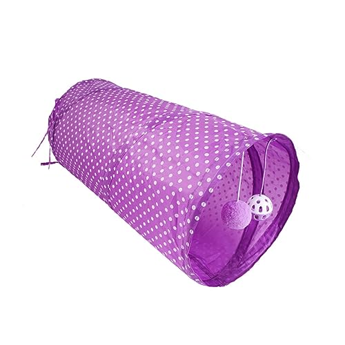 POPETPOP Katzenspielzeug Tunnel Pet-Tube- Für Haustiere Violett von POPETPOP