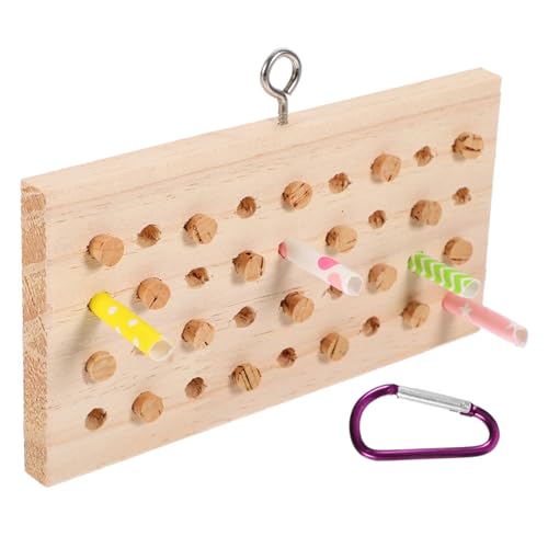 POPETPOP Vogel-papagei-Spielzeug Kauspielzeug Aus Holz Lustiges Papagei-zubehör Haustier-Spielzeug für Vogelkäfig Käfig-hängespielzeug Zum Spaß von POPETPOP