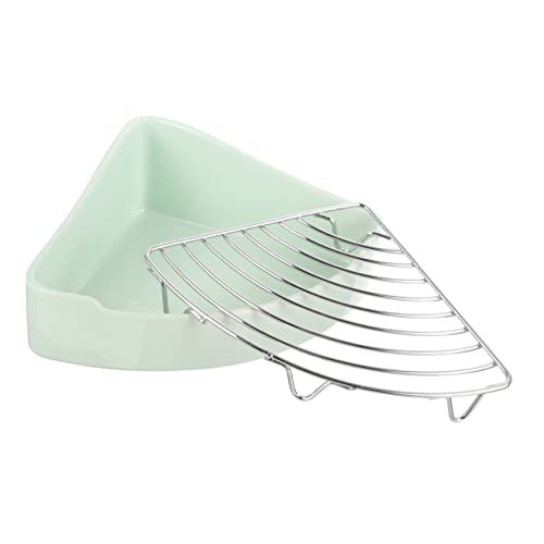 POPETPOP Keramiktoilette für kleine Haustiere Hamster Hund Schweine Welpentrainingspads kaninchentoilette kaninchenklo Anti-Fall-Häschen-Töpfchen kleine Haustierkäfigversorgung Light Green von POPETPOP