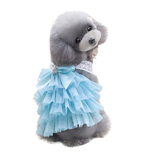 POPETPOP Mädchen Rock Sommerröcke Spitze Hochzeitskleid Hund Spitzenkleid Hundekleider Für Mittlere Hunde Mädchen Welpen Tutu Rock Kleidung Hundekleidung Hund Prinzessin Kleid von POPETPOP