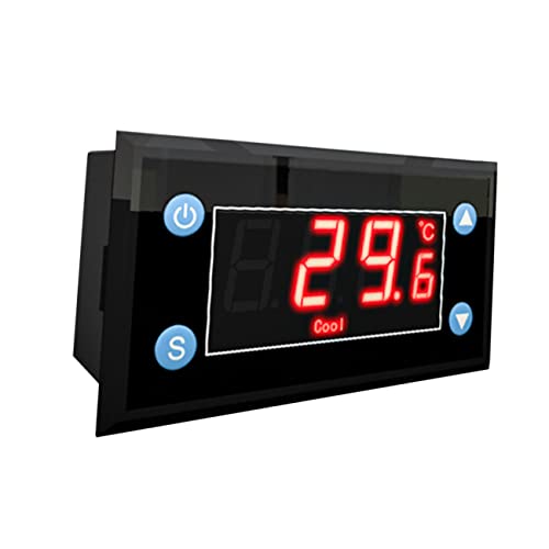 POPETPOP Messgerät Thermostat Gewächshaus Digitale Temperatur Flammbeständig Hygrometer Wandler Monitor Feuchtigkeit Garten Conter Mini-Inkubator Für Tank Aquarium Schwarzes Reptil Fisch von POPETPOP