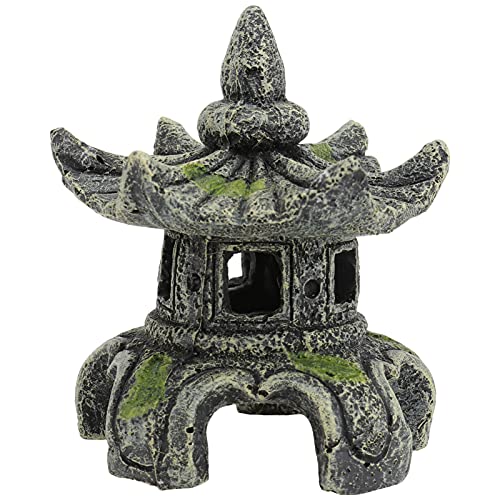 POPETPOP Mini-Statue Zen Garten Dekoration Pagode Laterne Meditation Tischdekoration Landschaft Aquarium Fisch Tank Desktop Dekoration von POPETPOP