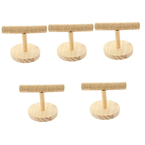 POPETPOP 5st Papagei Vogelständer Vogelspielplatz Papageienständer Spielzeug Plattformspielzeug Für Vögel Spielzeug Aus Papageienholz Papageientrainingsbarsch Xuanfeng Büro Puzzle Hölzern von POPETPOP